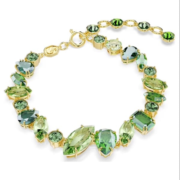 Swarovski armband Gema Mixed cuts, Green, gult - 5652822 Swarovski armband Gema Mixed cuts, Green, gult - 5652822