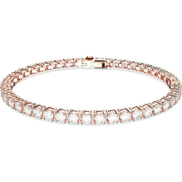 Swarovski armbånd Matrix Tennis, Rund kutt, rose - 5657661 Swarovski armbånd Matrix Tennis, Rund kutt, rose - 5657661