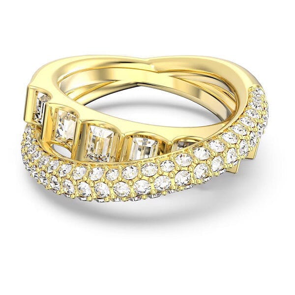 Swarovski Rota cocktail ring Mixed cuts, White, Gold-tone plated - 5661056 Swarovski Rota cocktail ring Mixed cuts, White, Gold-tone plated - 5661056