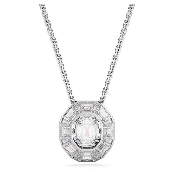Swarovski smykke Mesmera Octagon cut, Small, White, Rhodium plated - 5669915 Swarovski smykke Mesmera Octagon cut, Small, White, Rhodium plated - 5669915