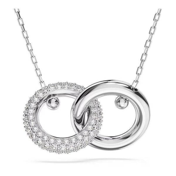 Swarovski smykke Dextera Interlocking loop, White, Rhodium plated - 5670251 Swarovski smykke Dextera Interlocking loop, White, Rhodium plated - 5670251