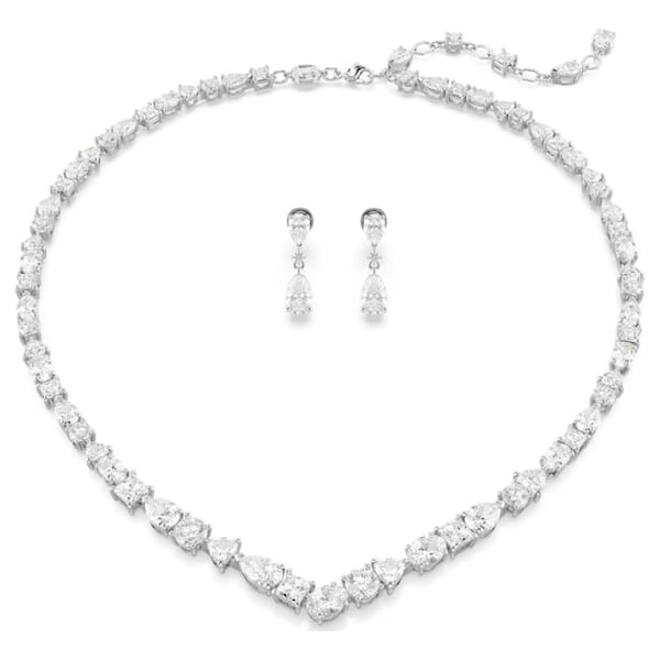 Swarovski smykkesett Tennis Deluxe V Mixed, hvitt - 5575495 Swarovski smykkesett Tennis Deluxe V Mixed, hvitt - 5575495