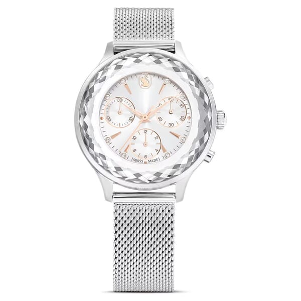 Swarovski klokke Attract Swiss Made, Full pavé, Crystal bracelet, Silver tone, Stainless steel - 5677503 Swarovski klokke Attract Swiss Made, Full pavé, Crystal bracelet, Silver tone, Stainless steel - 5677503