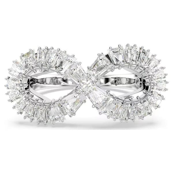 Swarovski Hyperbola cocktail ring Infinity, White, Rhodium plated - 5679698 Swarovski Hyperbola cocktail ring Infinity, White, Rhodium plated - 5679698
