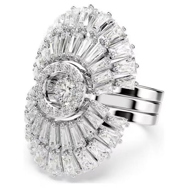 Swarovski ringer Idyllia Set (3), Mixed cuts, Shell, White, Rhodium plated - 5680293 Swarovski ringer Idyllia Set (3), Mixed cuts, Shell, White, Rhodium plated - 5680293