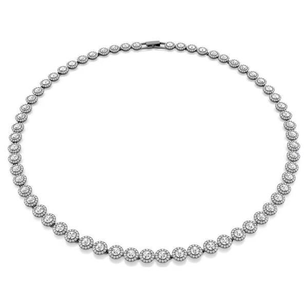 Swarovski collier Una Angelic Round cut, Long, White, Ruthenium plated - 5681057 Swarovski collier Una Angelic Round cut, Long, White, Ruthenium plated - 5681057