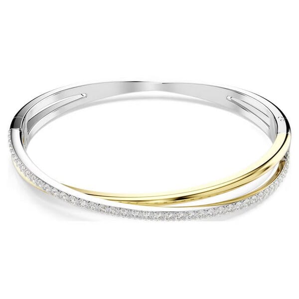 Swarovski armbånd Hyperbola bangle Round cut, White, Mixed metal finish - 5689720 Swarovski armbånd Hyperbola bangle Round cut, White, Mixed metal finish - 5689720