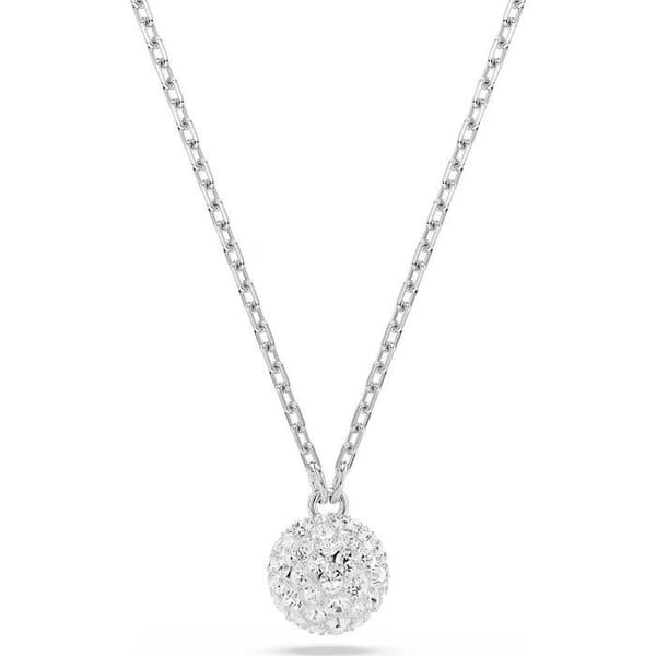 Swarovski smykke Dextera pendant Round cut, Sphere, White, Rhodium plated - 5693206 Swarovski smykke Dextera pendant Round cut, Sphere, White, Rhodium plated - 5693206
