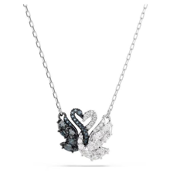 Swarovski smykke Swan pendant Swan, Black, Mixed metal finish - 5705721 Swarovski smykke Swan pendant Swan, Black, Mixed metal finish - 5705721
