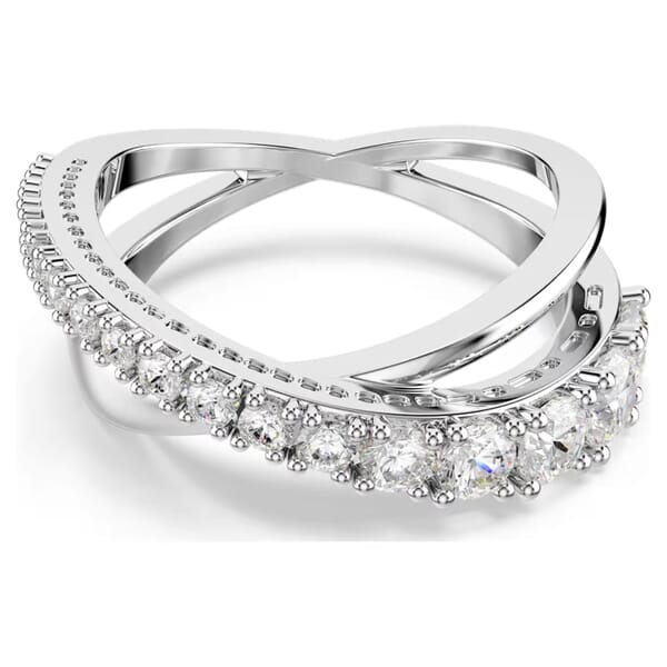 Swarovski Hyperbola ring Mixed cuts, White, Silver-tone finish - 5714952 Swarovski Hyperbola ring Mixed cuts, White, Silver-tone finish - 5714952