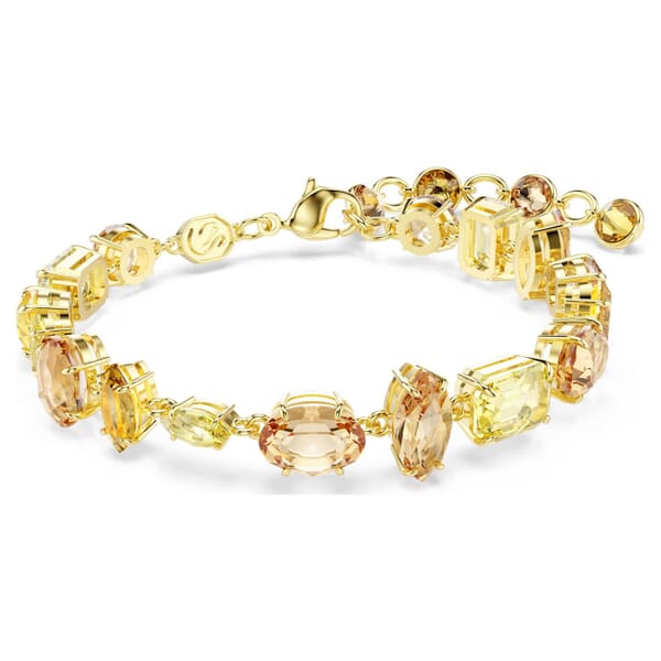 Swarovski armbånd Gema bracelet Mixed cuts, Yellow, Gold-tone plated - 5718072