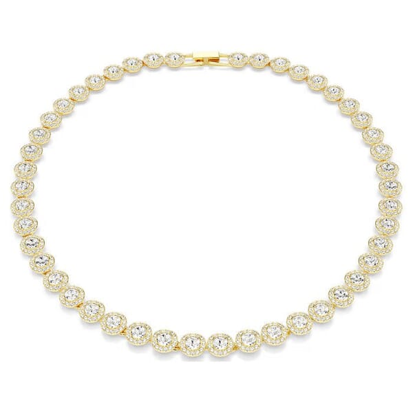 Swarovski collier Una Angelic Tennis necklace Round cut, White, Gold-tone plated - 5720505 Swarovski collier Una Angelic Tennis necklace Round cut, White, Gold-tone plated - 5720505