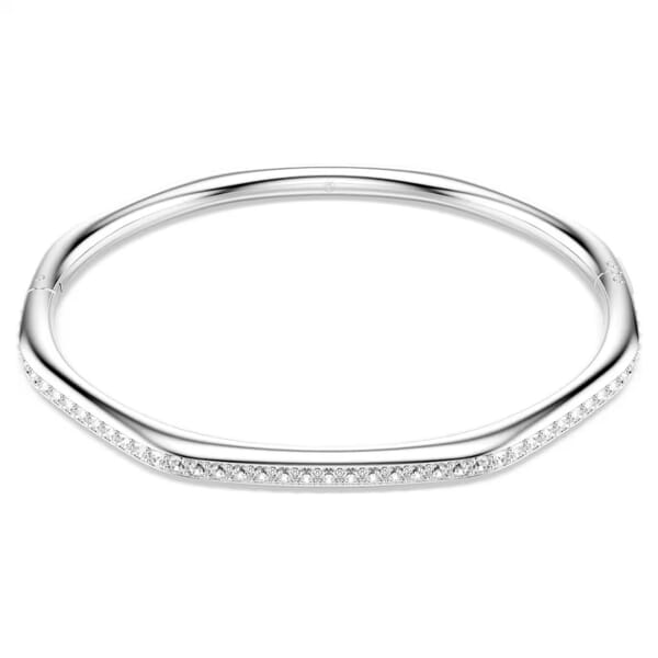 Swarovski armbånd Dextera bangle Octagon shape, Round cut, White, Rhodium plated - 5725222