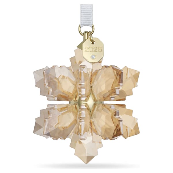 Swarovski figurer Annual Edition julepynt i gullfarge snøfnugg 2026 - 5731942