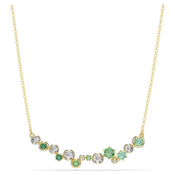 Swarovski smykke Constella necklace Mixed cuts, Green, Gold-tone plated - 5732247