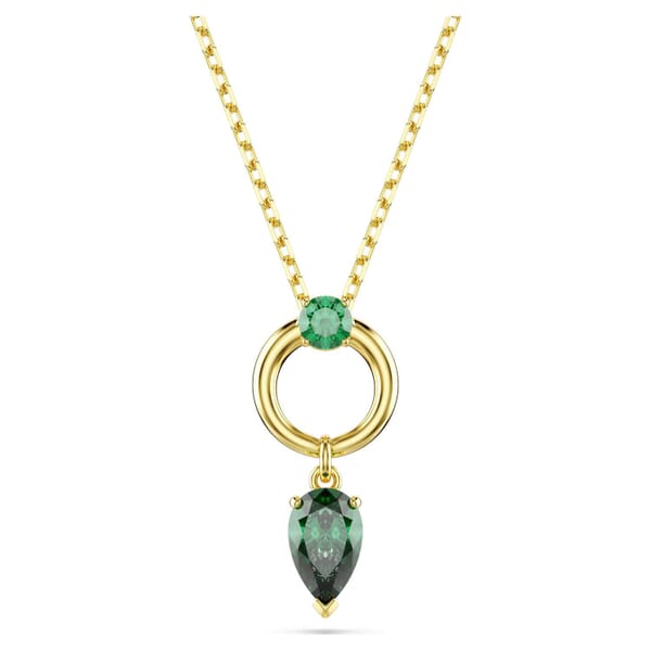 Swarovski smykke Mesmera pendant Mixed cuts, Green, Gold-tone plated - 5732484 Swarovski smykke Mesmera pendant Mixed cuts, Green, Gold-tone plated - 5732484