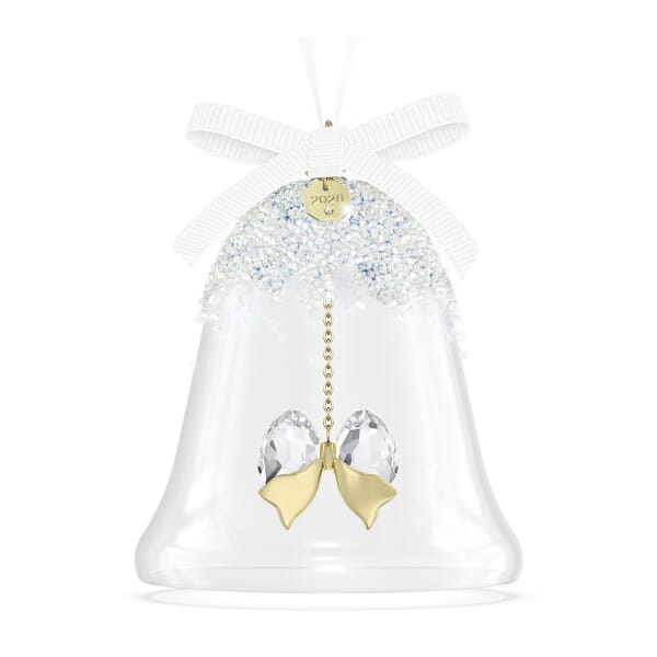 Swarovski figurer juleklokke 2026 med hvite krystaller - 5732532