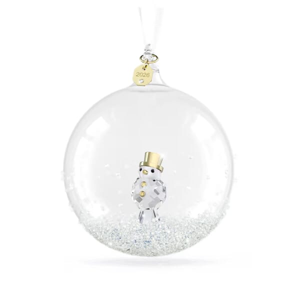 Swarovski figurer Annual Edition 2026 Julekule med snømann - 5732528