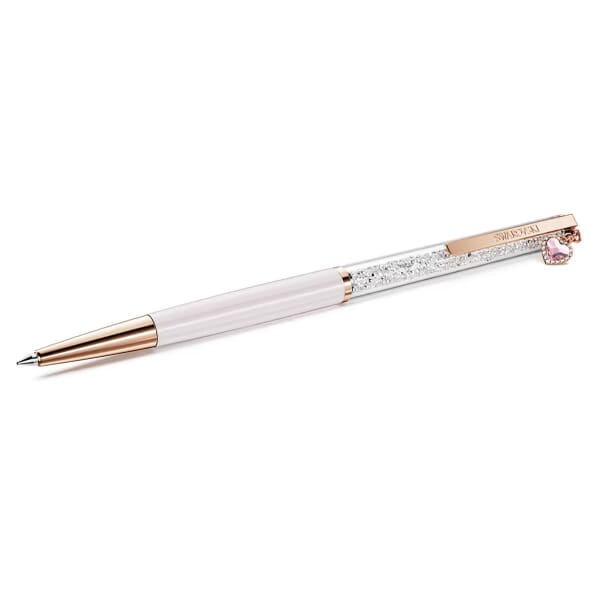 Swarovski Crystalline ballpoint pen Heart, Pink, Pink lacquered, Rose gold-tone plated - 5732990 Swarovski Crystalline ballpoint pen Heart, Pink, Pink lacquered, Rose gold-tone plated - 5732990