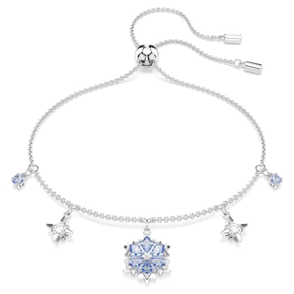 Swarovski armbånd Magic bracelet Snowflake, Blue, Rhodium plated - 5734244 Swarovski armbånd Magic bracelet Snowflake, Blue, Rhodium plated - 5734244