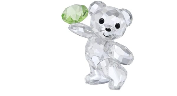 Swarovski Kris Bear figur i rosa krystall- 5735346