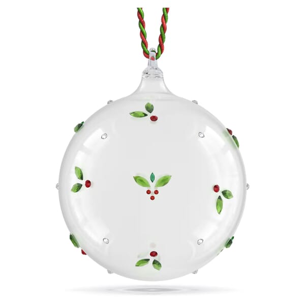 Swarovski figurer Holiday Cheers julekule i glass med misteltein - 5735574