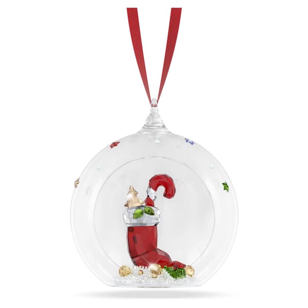 Swarovski figurer Holiday Cheers med julestrømpe i krystall - 5735700