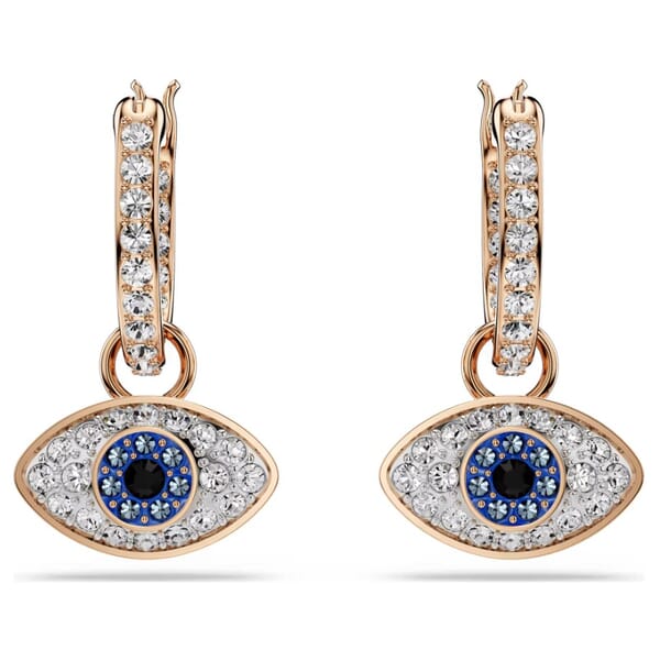 Swarovski øredobber Symbolica drop earrings Eye, Multicolored, Rose gold-tone plated - 5736982