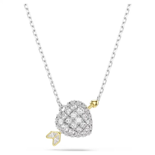 Swarovski smykke Idyllia pendant Mixed cuts, Heart with arrow, White, Mixed metal finish - 5737291 Swarovski smykke Idyllia pendant Mixed cuts, Heart with arrow, White, Mixed metal finish - 5737291