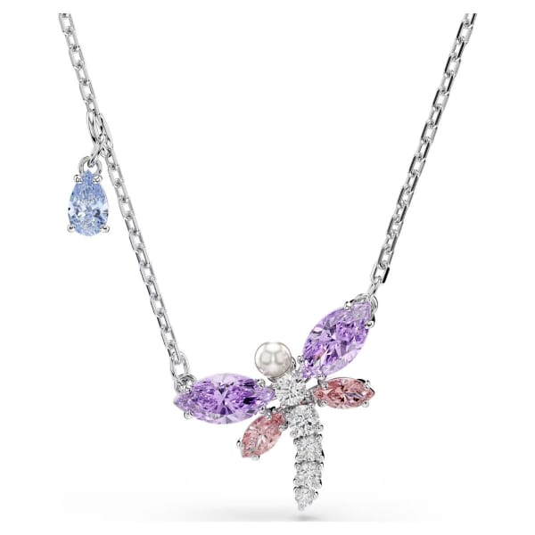 Swarovski smykke Ariana Grande x Swarovski pendant Mixed cuts, Dragonfly, Multicolored, Rhodium plated - 5737383 Swarovski smykke Ariana Grande x Swarovski pendant Mixed cuts, Dragonfly, Multicolored, Rhodium plated - 5737383