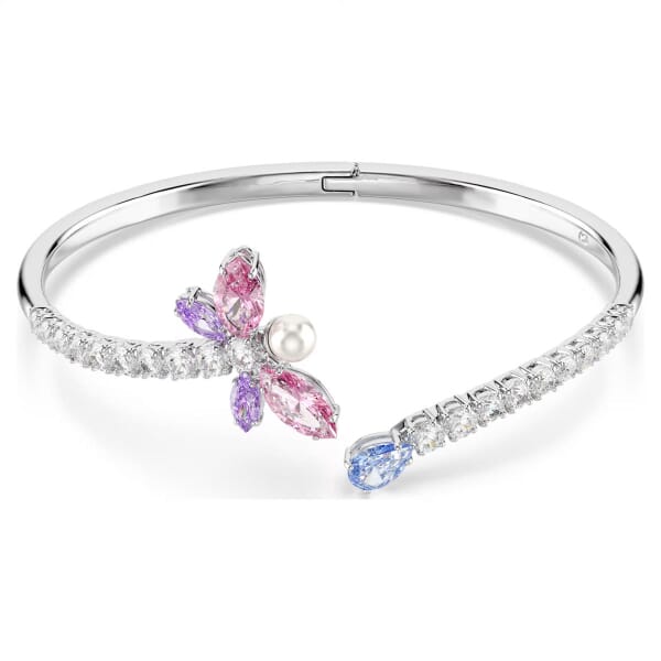 Swarovski armbånd Ariana Grande x Swarovski bangle Mixed cuts, Dragonfly, Multicolored, Rhodium plated - 5737401 Swarovski armbånd Ariana Grande x Swarovski bangle Mixed cuts, Dragonfly, Multicolored, Rhodium plated - 5737401