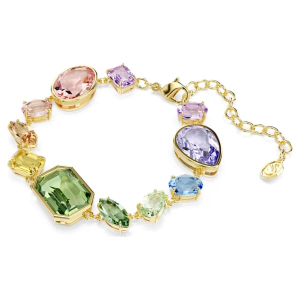 Swarovski armbånd Gema bracelet Mixed cuts, Multicolored, Gold-tone plated - 5737453 Swarovski armbånd Gema bracelet Mixed cuts, Multicolored, Gold-tone plated - 5737453