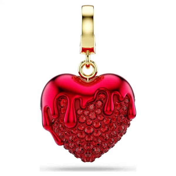 Swarovski smykke Idyllia charm Round cut, Heart, Red, 18K gold finish - 5742994 Swarovski smykke Idyllia charm Round cut, Heart, Red, 18K gold finish - 5742994