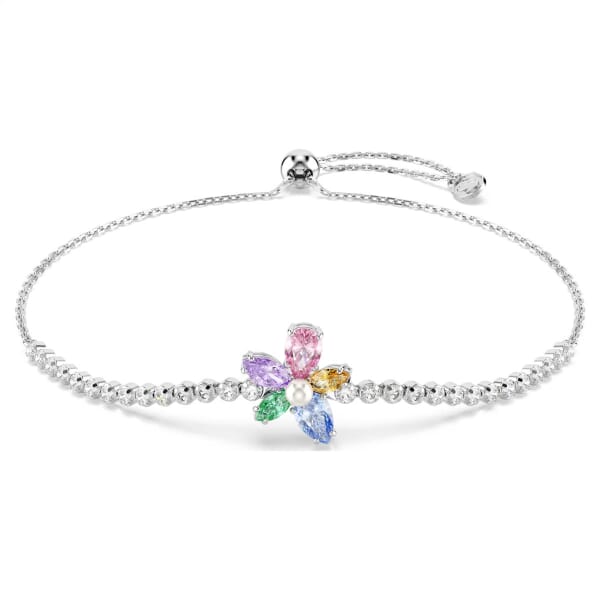 Swarovski armbånd Ariana Grande x Swarovski bracelet Mixed cuts, Flower, Multicolored, Rhodium plated - 5749187 Swarovski armbånd Ariana Grande x Swarovski bracelet Mixed cuts, Flower, Multicolored, Rhodium plated - 5749187