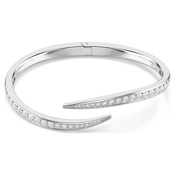 Swarovski armbånd Vienna bangle Round cut, Svanen, Hvit, Rhodiumbelagt - 5749200