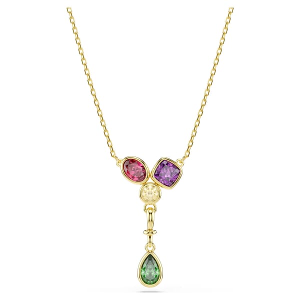 Swarovski smykke Imber Y-anheng i gullfinish med fargede stener - 5753261