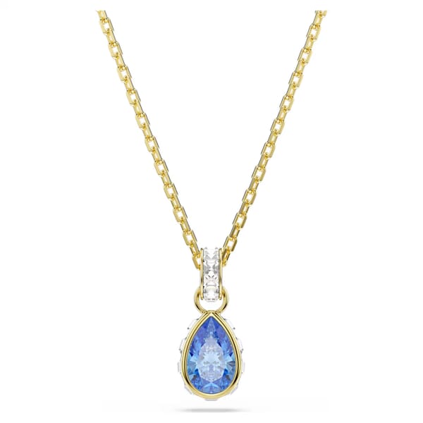 Bilde av Swarovski Chroma anheng med blå pæreslipt krystall - 5757786