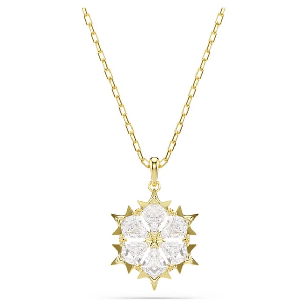 Bilde av Swarovski snøfnugg halskjede i gullfarge - 5757788