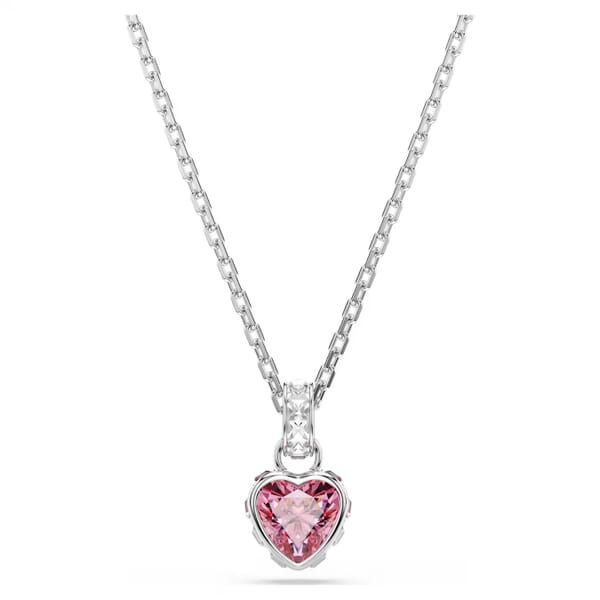Swarovski smykke Chroma pendant Mixed cuts, Pink, Rhodium plated - 5757789