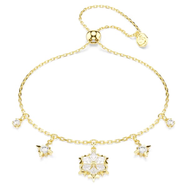 Swarovski armbånd Magic bracelet Mixed cuts, Snowflake, White, 18K gold finish - 5757800 Swarovski armbånd Magic bracelet Mixed cuts, Snowflake, White, 18K gold finish - 5757800