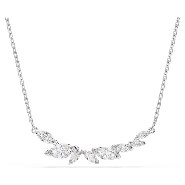 Swarovski smykke Mesmera necklace Marquise cut, White, Rhodium plated - 5759838