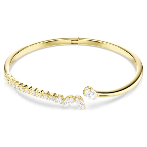 Swarovski armbånd Mesmera bangle Mixed cuts, White, 18K gold finish - 5761638