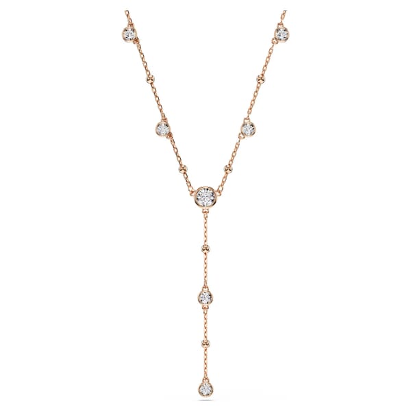 Swarovski collier Imber Y-halskjede i roségullfinish - 5763813