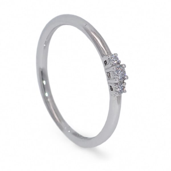 Diamantring i 14 kt gull med diamanter 0,09 ct W-Si - 6550009 Diamantring i 14 kt gull med diamanter 0,09 ct W-Si - 6550009