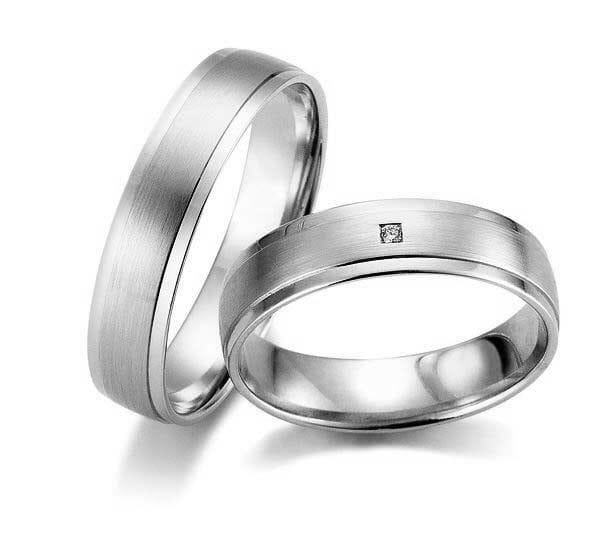 Gifteringer i hvitt gull 9kt, 5 mm. GETTMANN - 833250 Gifteringer i hvitt gull 9kt, 5 mm. GETTMANN - 833250