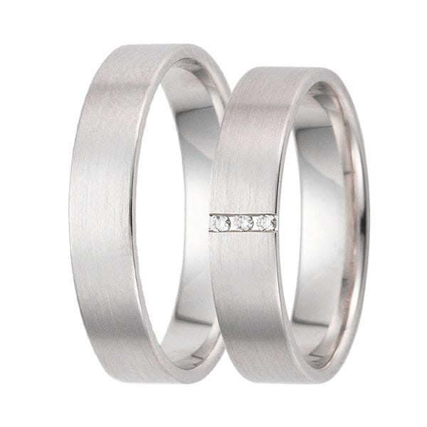 Gifteringer i hvitt gull 9kt, 4,5 mm. GETTMANN -834845 Gifteringer i hvitt gull 9kt, 4,5 mm. GETTMANN -834845