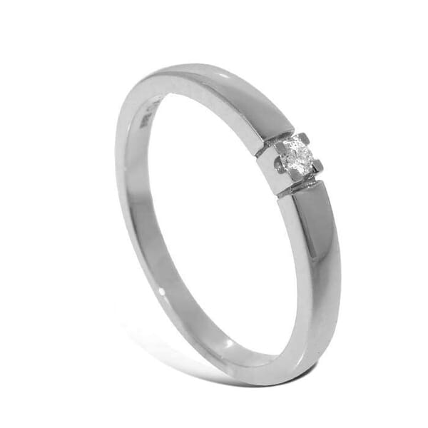 Iselin alliansering i hvitt gull med diamant - 8501003 Iselin alliansering i hvitt gull med diamant - 8501003