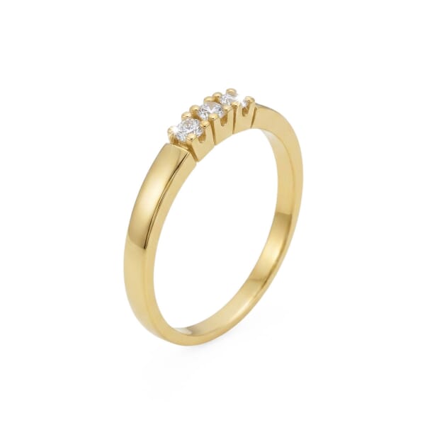 Diamantring Iselin med 3x0,03 ct TW-Si-85030300 Diamantring Iselin med 3x0,03 ct TW-Si-85030300