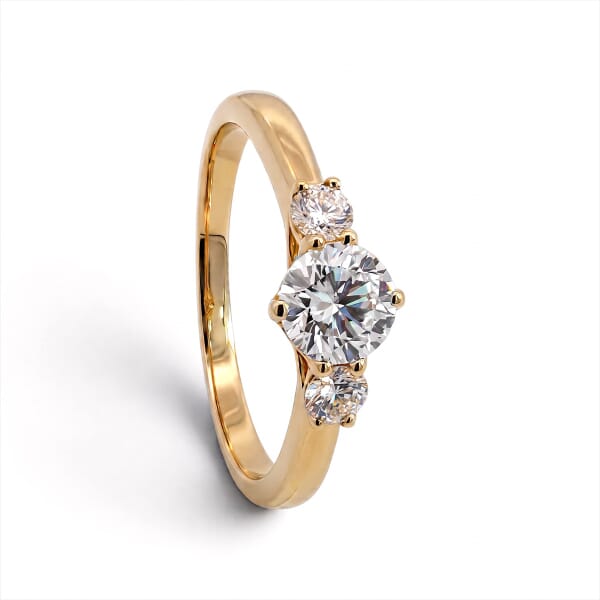 Diamant forlovelsesring i gult gull 0.50 ct - ABR01168g050