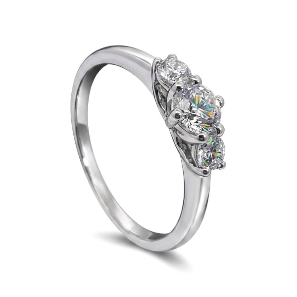 Diamant forlovelsesring i hvitt gull 0.30 ct - ABR01168hv030